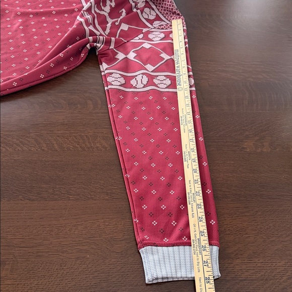 Boombah Men's maroon Ugly Sweater pullover Large. Baseball. Seasonal festive - Picture 5 of 12